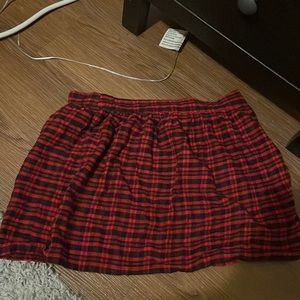 Red and Black school girl skirt